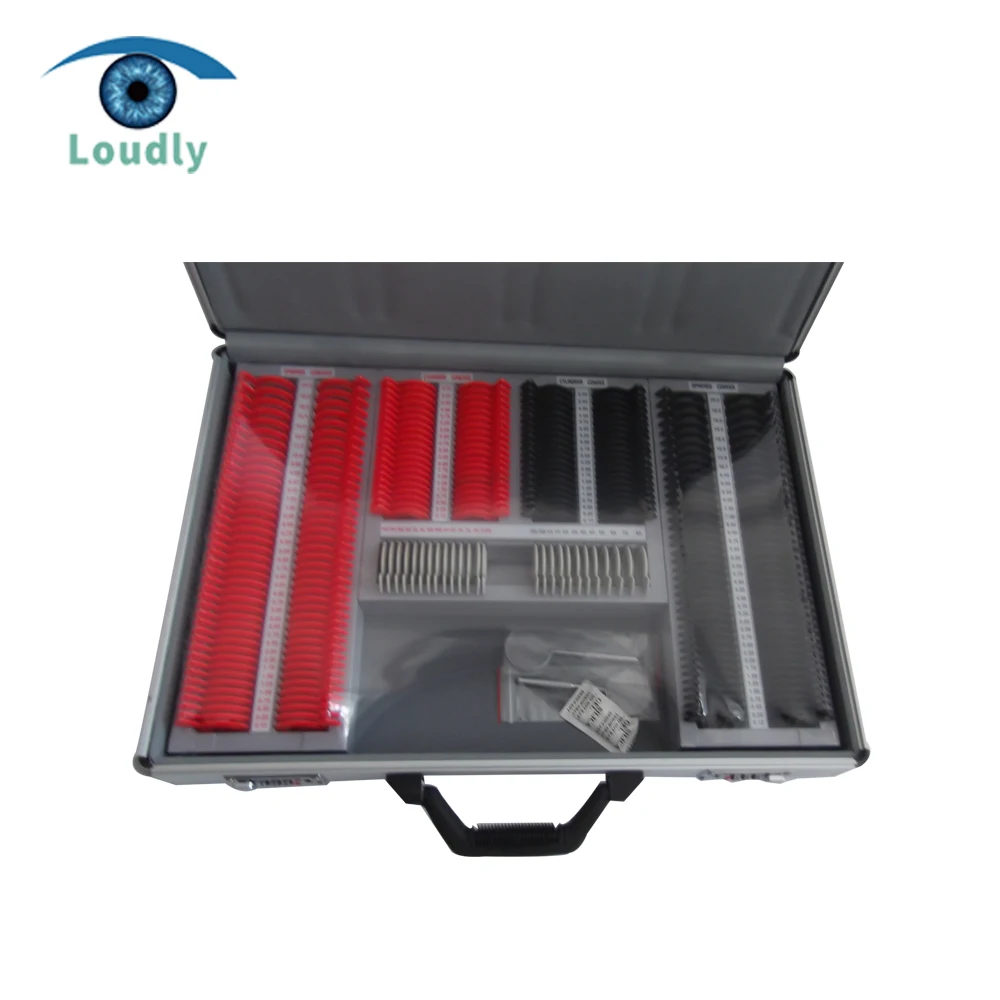 Пробный набор линз 266 шт коробка для сбора доказательств пластиковый обод класс