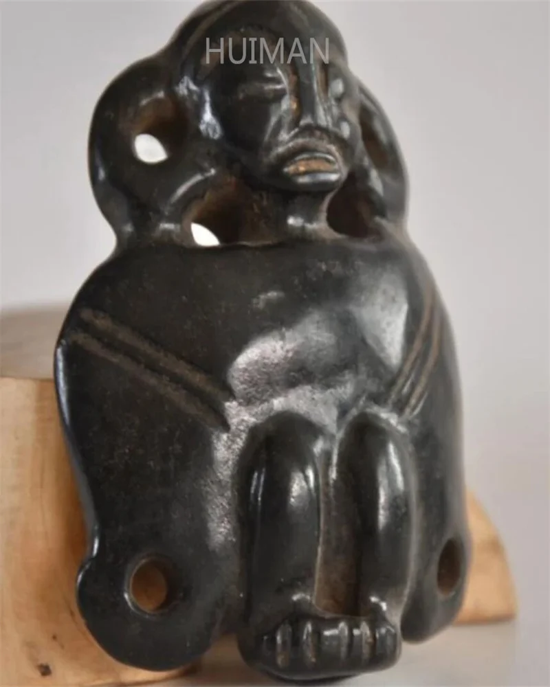 Китайская хуншанская культура Архаическая Статуэтка из черного железа метеорит