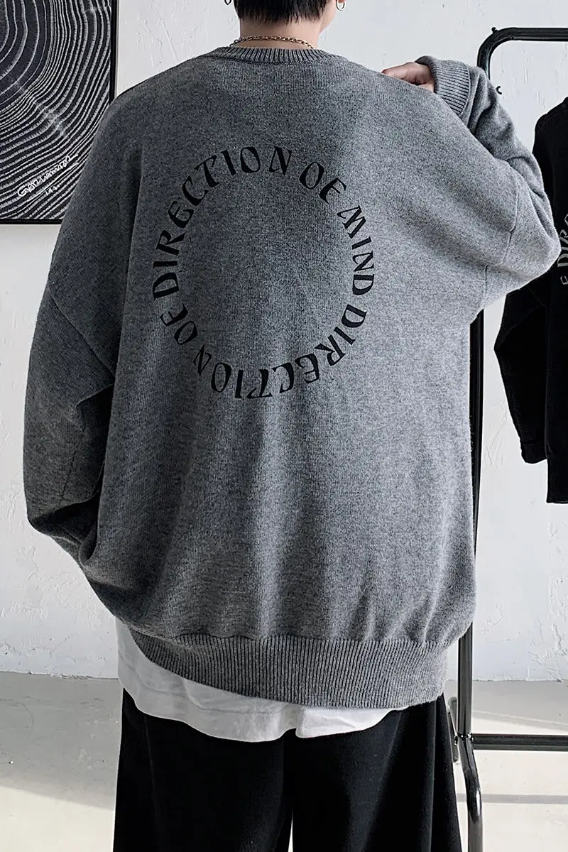 

Diablo Series Sweater Men's O-neck Autumn Winter Bottoming Shirt Outreach Knitted Sweater Printed Loose Lazy Pullovers Variety