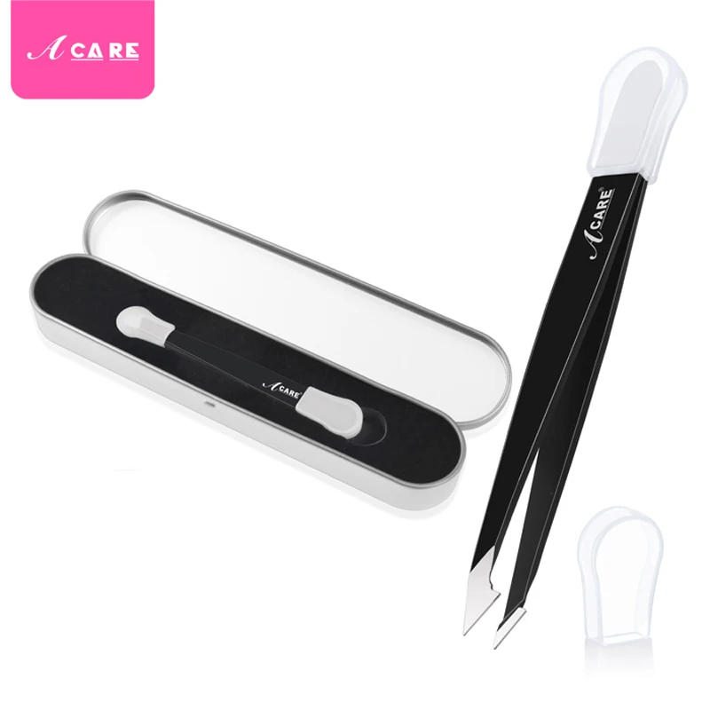 ACARE для бровей Пинцет из нержавеющей стали Компактный никакого вреда скошенный