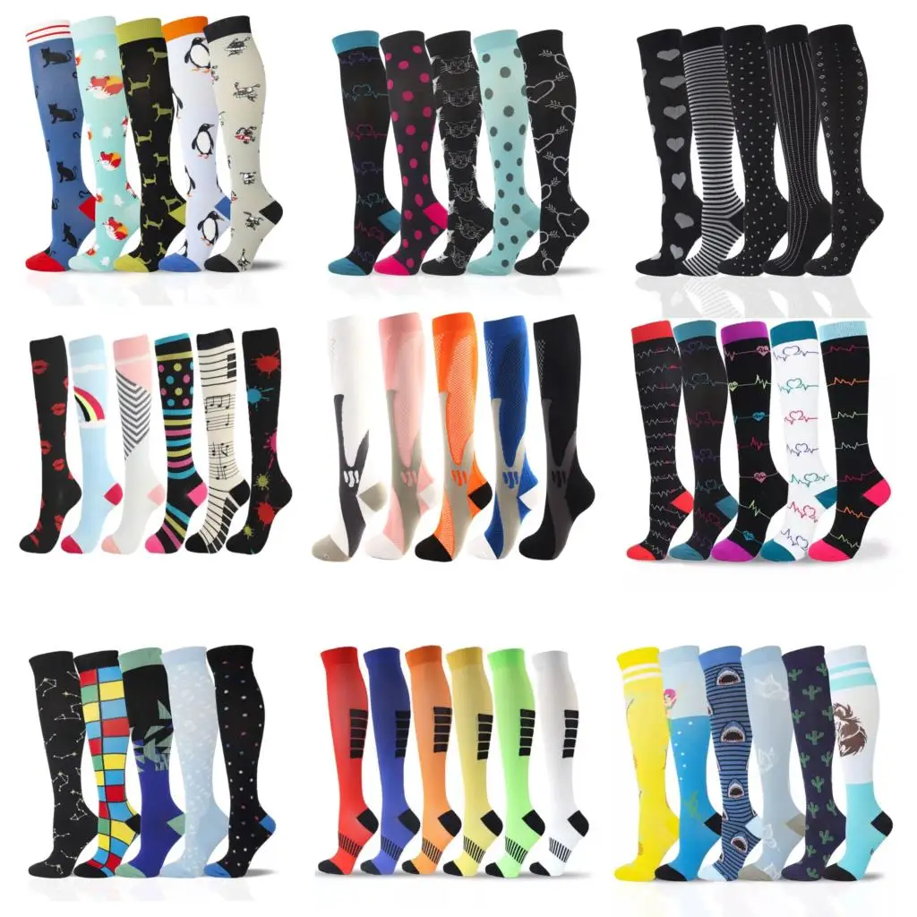 

Compression Stockings Football Socks 30 Mmhg Golf Tube Outdoor Sports Socks Pressure Nurses Nursing Hiking Running Fitness Socks