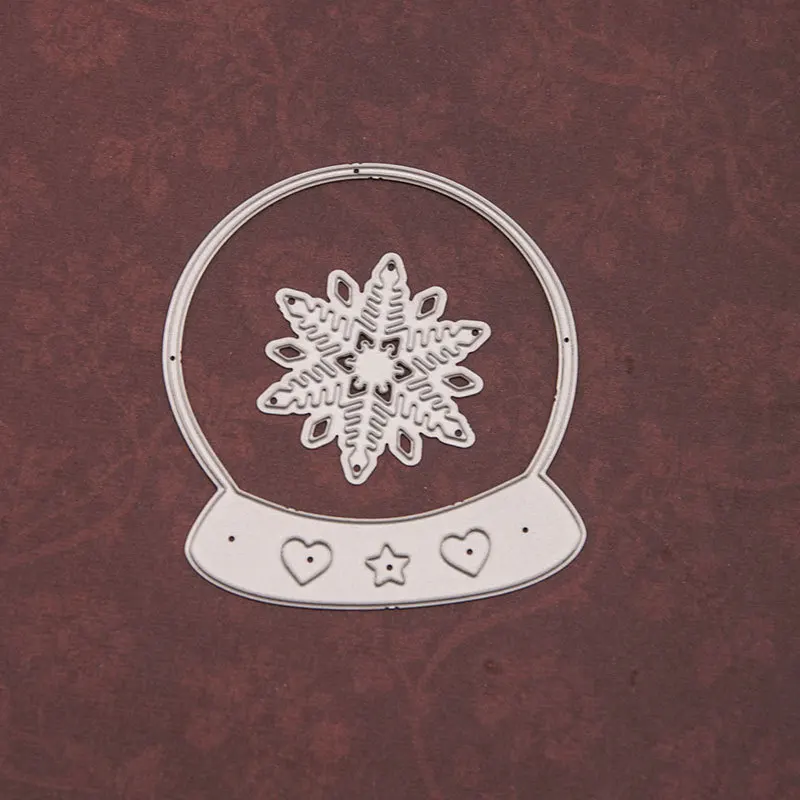 

Ball Snowflakes Metal Cutting Dies Scrapbooking Craft Mold Cut Die Stencil Handmade Paper Card Make Template Embossing 2021 Mold