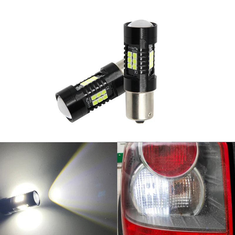 Лампа заднего хода светодиодная для Land Rover Discovery 3 Range Freelander 2x1156 P21W BA15S|Сигнальная