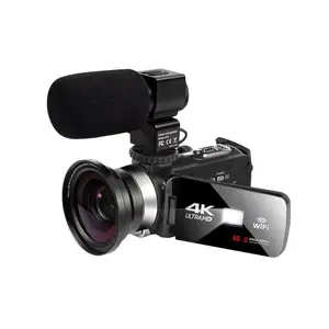 4k video camera 48mp vlogging 48 million pixels for youbute recorder wifi nightshot cam time lapse touch screen camcorder free global shipping