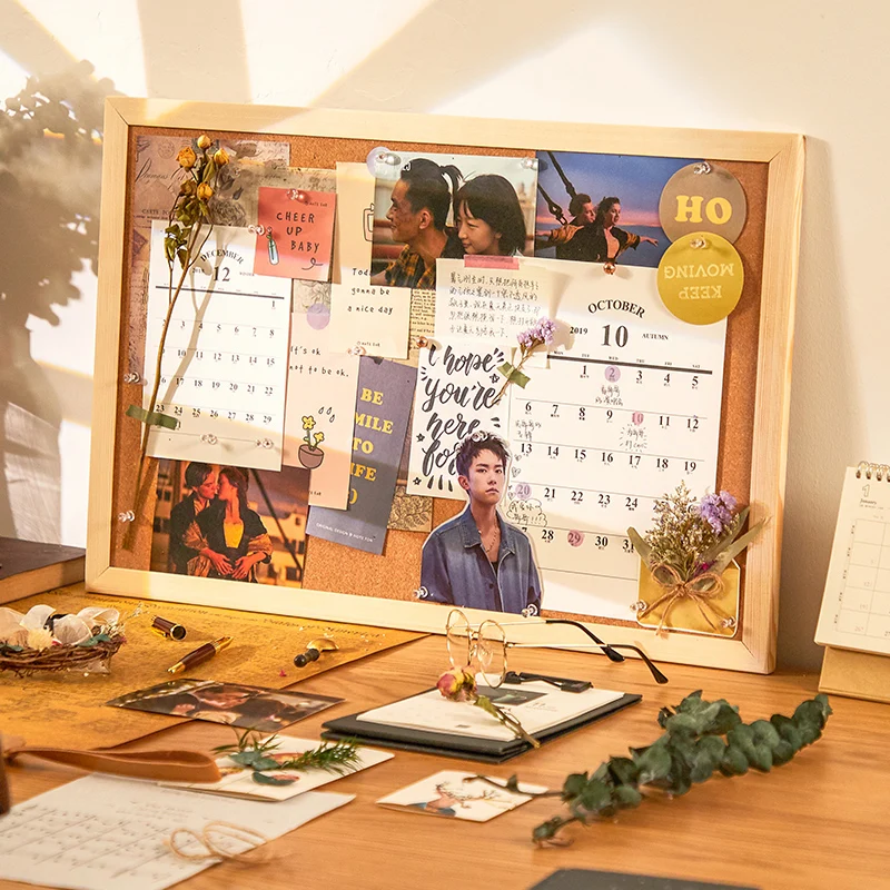 

W&G Ins Cork Board Creative Photo Wall Felt Sticker Wall Board Wall Hanging Home Message Board Desktop Decoration Background