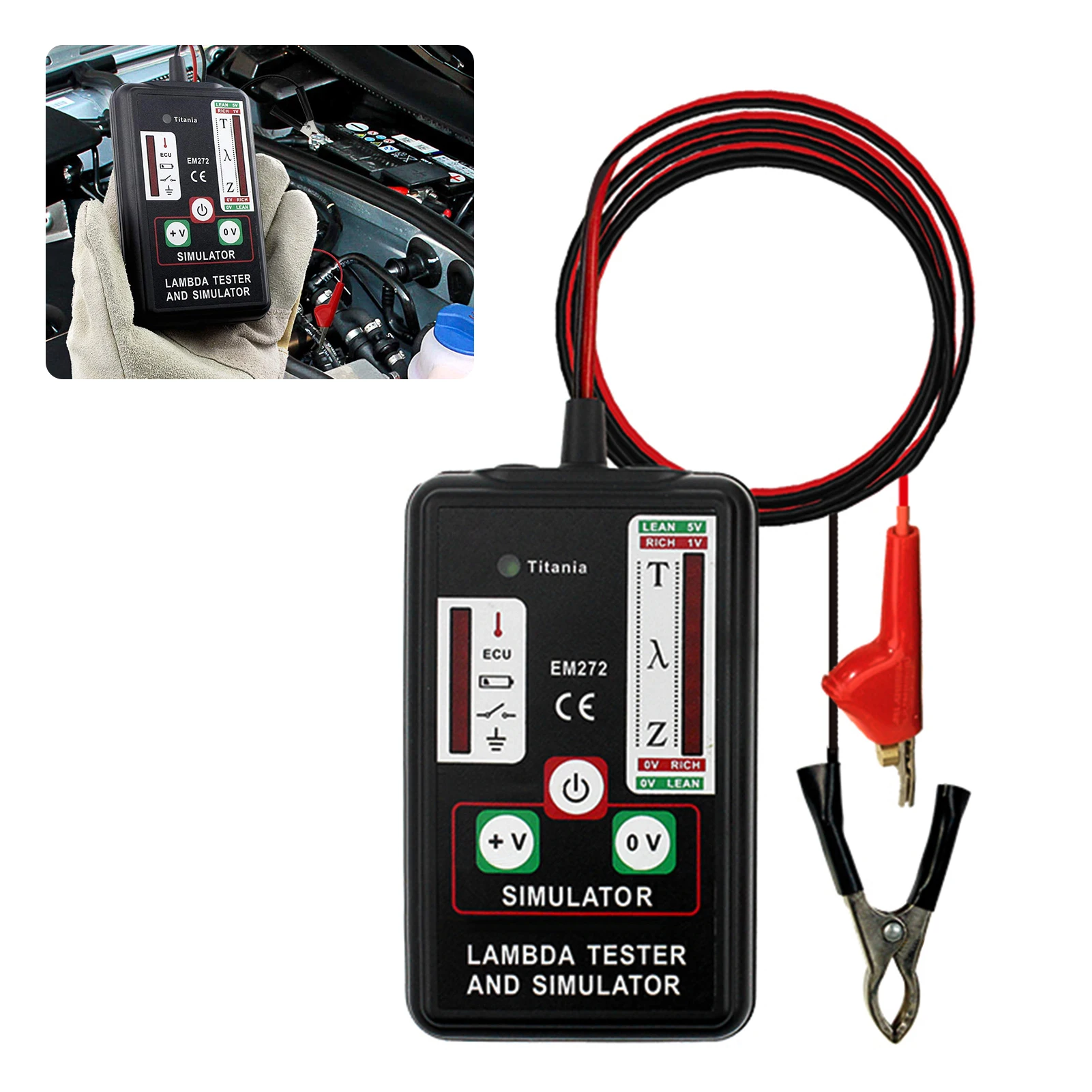EM272 лямбда тестер и симулятор циркония Титания датчики тест ЭБУ 1 2 3 4 датчика
