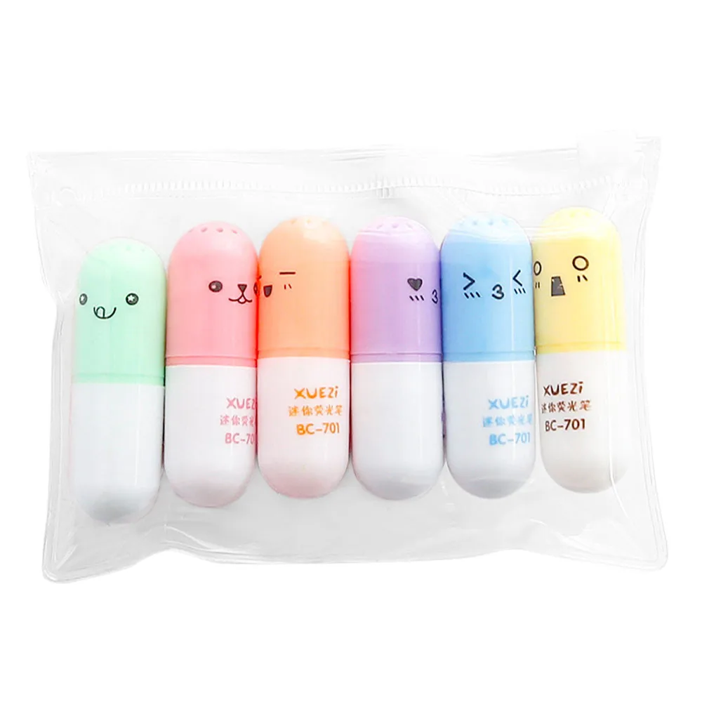 Маркер гелевый в форме таблетки 6 шт. | Дом и сад