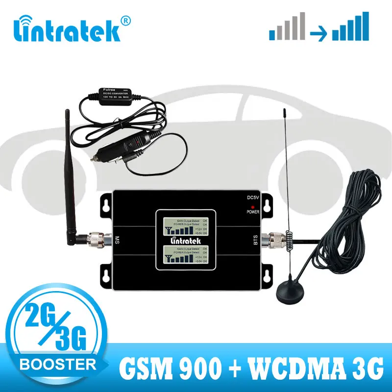 Усилитель сигнала Lintratek WCDMA 2100 GSM 900 2G 3G|cellular signal|signal repeater4g signal booster |