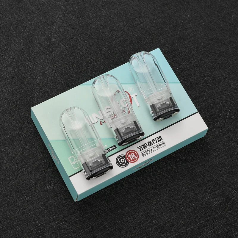 C&aacute;psula vac&iacute;a de 1 ~ 3 piezas para RELX Infinity Essential Phantom, cartucho vac&iacute;o con n&uacute;cleo de cer&aacute;mica, recargable, 2ML de capacidad, sin fugas-2