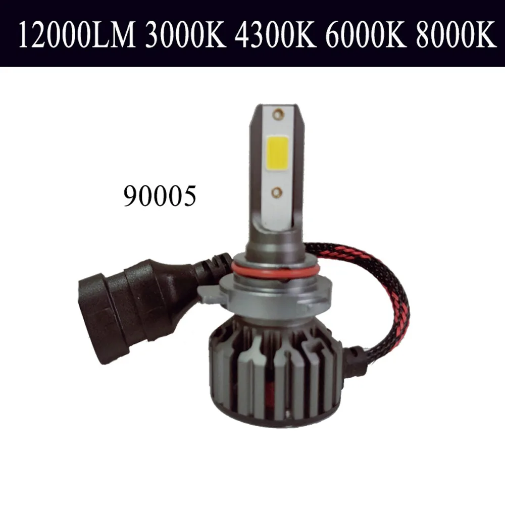 ZTZPIE 12000LM 4300K 6000K 8000K 3000K 9005 9006 H1 H8 H7 H4 H11H9 9012 Turbo светодиодные лампы 12V Автомобильные фары супер яркий COB светодиодные лампы