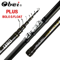 obei intensa telescopic portable bolo fishing rod 3 8 4 5 5 2m travel ultra light spinning casting float fishing 10 40g pole rod