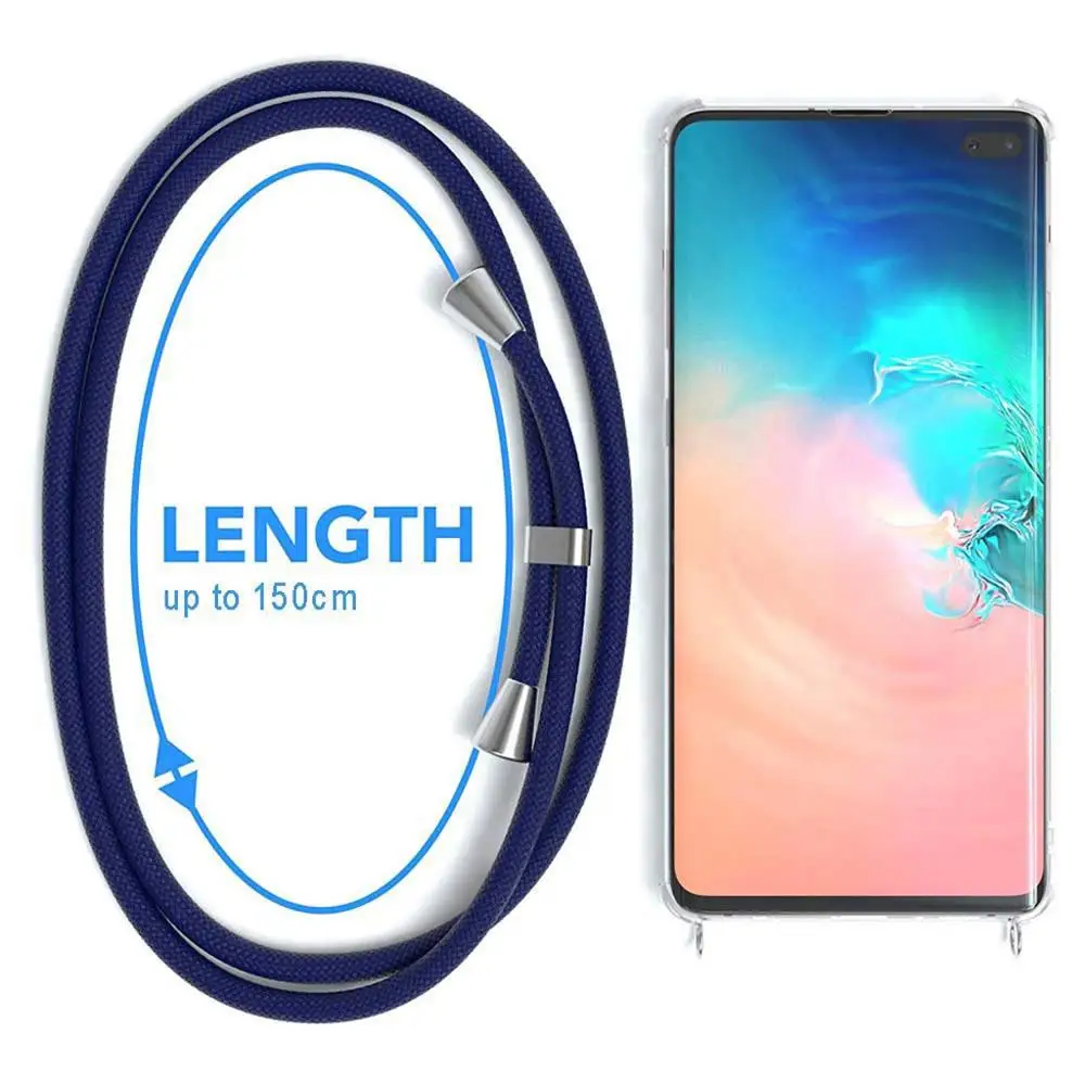 Для Samsung Galaxy S10 S9 S8 Plus S10E Note 9 10pro кейс с ремешком через плечо, ожерелье и шея A50 M30 on.