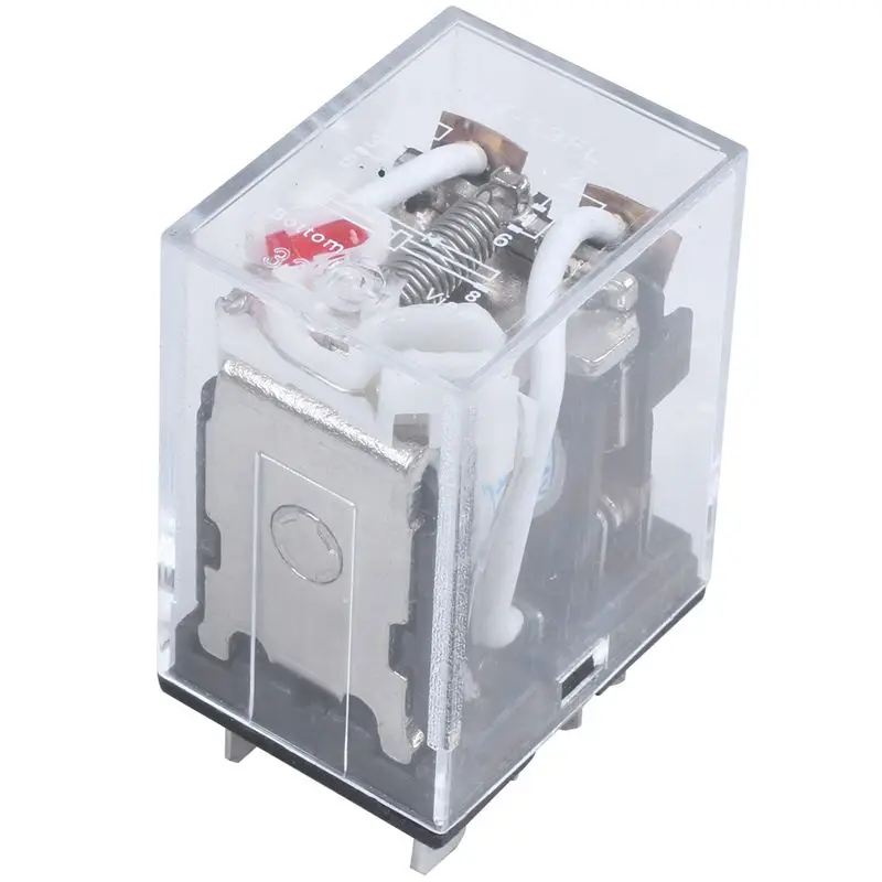 JQX-13F LY2 переменного тока 24V Катушка 8-Pin DPDT красный светодиодный электромагнитное