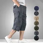 Шорты-карго мужские камуфляжные, с карманами, размеры до 5XL