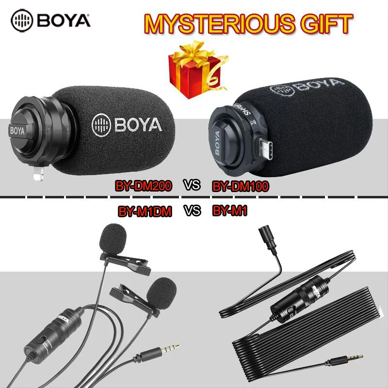 

BOYA MIC фонарь для iPhone фонарь USB Type-C порт для записи фонарь A7H 3,5 мм фонарь двойной всенаправленный петличный