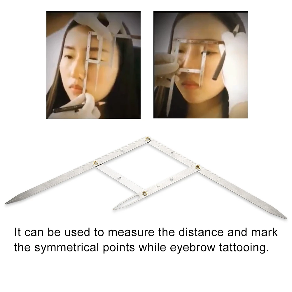 Tattoo Three-point Positioning Eyebrow Balance Ruler for Semi Permanent Makeup Stencils | Красота и здоровье
