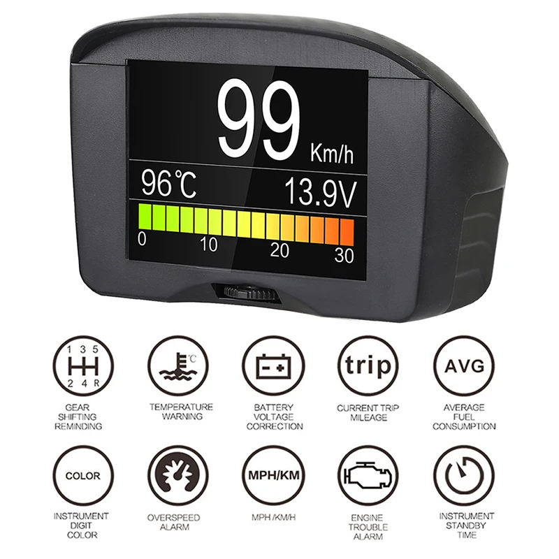 Автомобильный Тахометр AUTOOL X50 PLUS бортовой компьютер с Hud-дисплеем цифровое