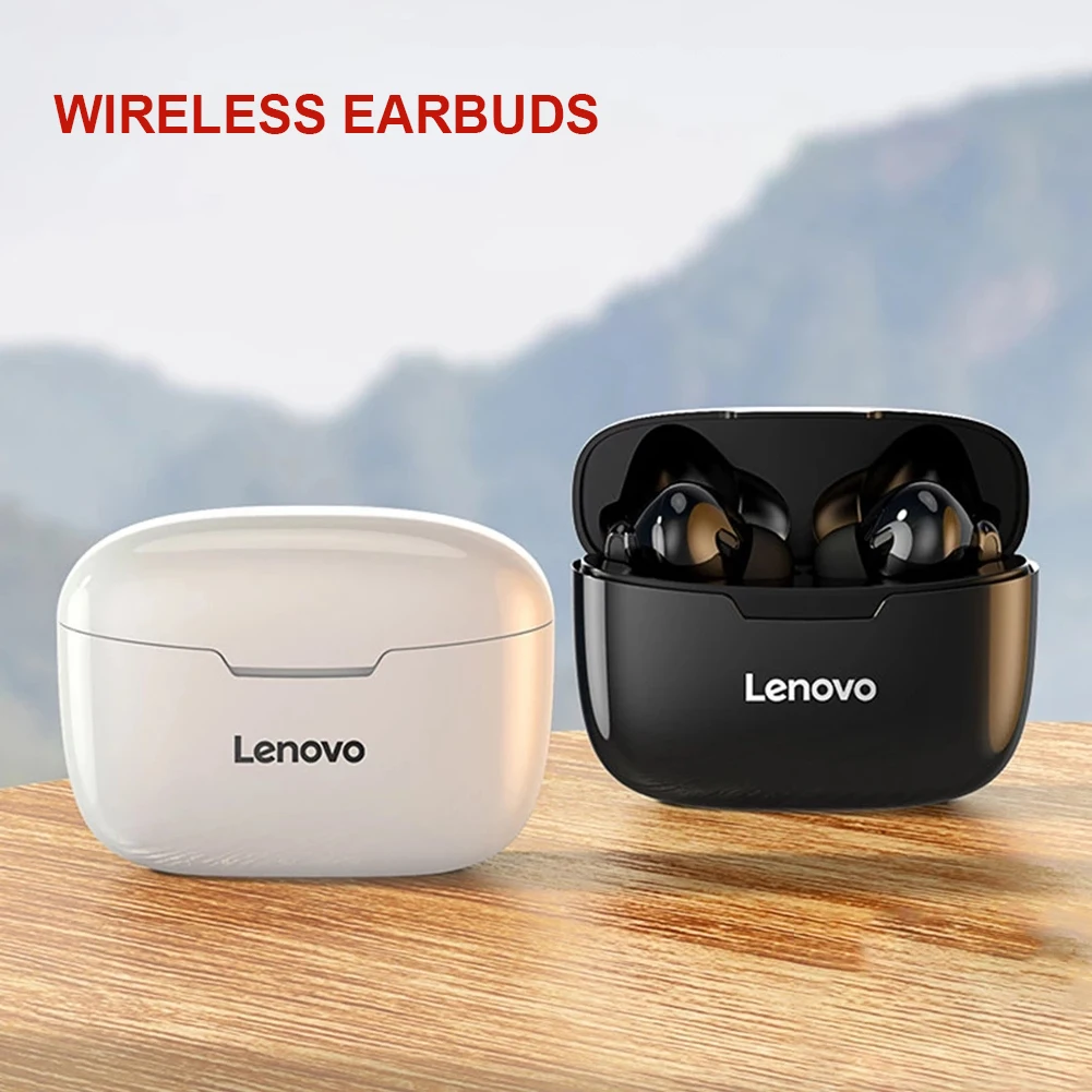 

Original Lenovo XT90 TWS Wireless Bluetooth Headphones 5.0 Touch Button IPX5 Waterproof Earphone With Mic 300mAh Charging Box