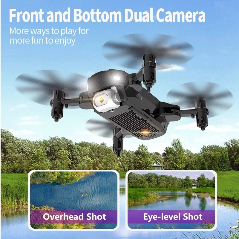 2021 RC F87 Дрон 4K 720P HD Двойная камера Wi Fi Fpv автоматический возврат одной кнопкой