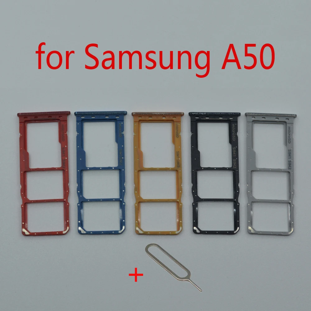 Держатель для SIM-карты для Samsung Galaxy A50 A505F A505FM A505FN, оригинальный телефон, слот для карты Micro SD, адаптер, ремонтные детали