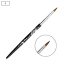 Дизайн ногтей 50% колонковая акриловая ручка с кисточкой из полимерного материала УФ-гель для ногтей DIY Живопись Рисунок Резьба Карандаш для маникюра, инструменты для ногтей, инструменты для ногтей