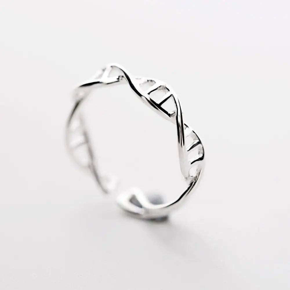 

New 100% Real 925 Sterling Silver Hollow Lines Rings For Women Big Finger Rings For Unisex Jewelry Men