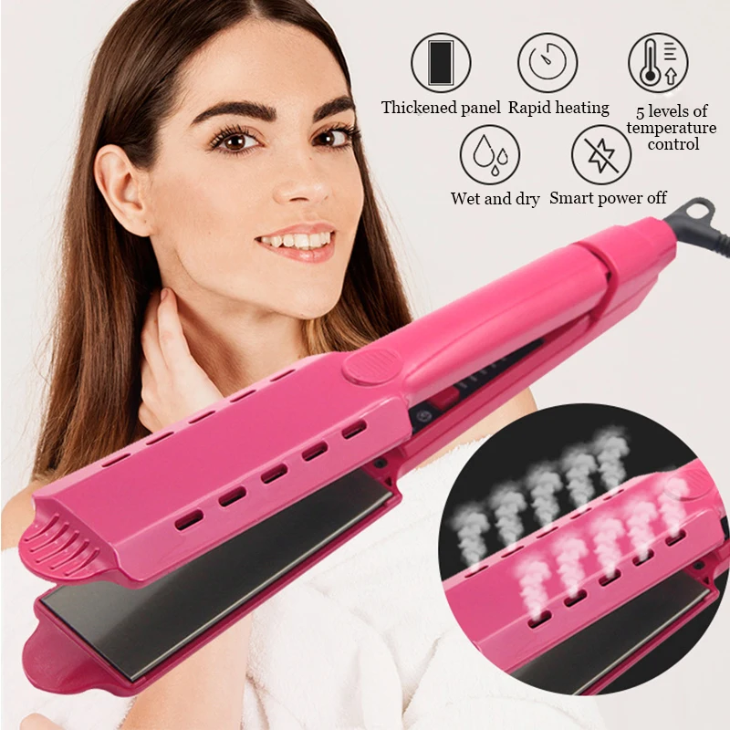 

Пять-шестерни выпрямитель для волос профессиональные щипцы для завивки волос, утюжок для выпрямления волос Турмалин Керамика нагревательн...