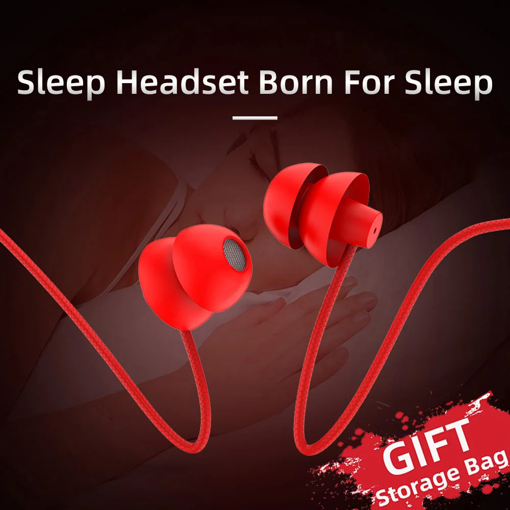 Вкладыши спальный проводные наушники 3 5 мм мини музыкальные Bass объемного