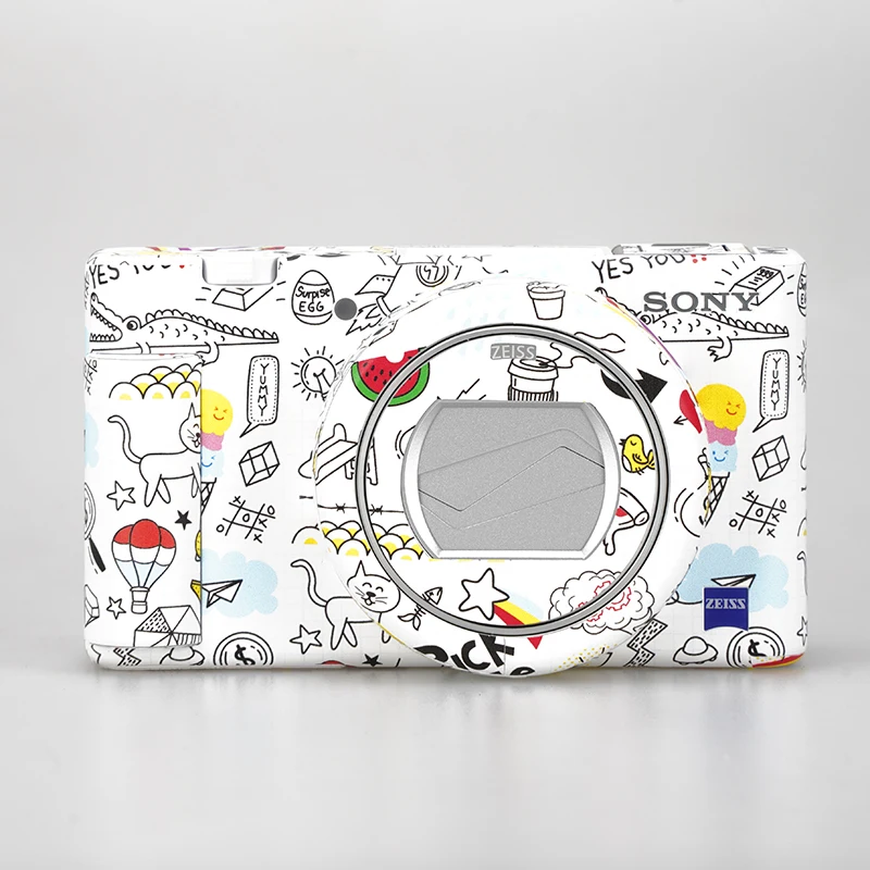 ZV1 Anti-scratch Protective Cover Skins for Sony ZV-1Camera Premium Decal Skin Fantasy White , Matte White , Space Cartoon Decal
