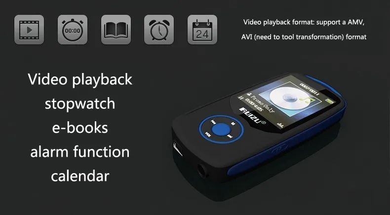 Ruidu X06 Bluetooth MP3 1,8-дюймовый TFT ЖК-экран Спортивный музыкальный плеер fm-радио без потерь высококачественный рекордер Walkman