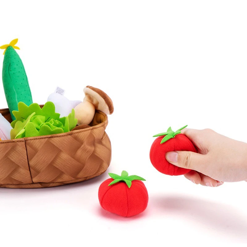

Children's Home Toy Girl Baby Simulated Vegetable and Fruit Set Kitchen Cooking Toy Kids Perfect Gift Vegetable Set Toy