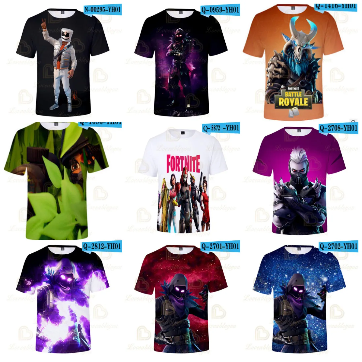 

Women Men Fortnite Kids T-shirt Victory Hero Children's Wear Battle Royale 3d Swearshirt Boys Girls Tops T-shirt Baby Clothes