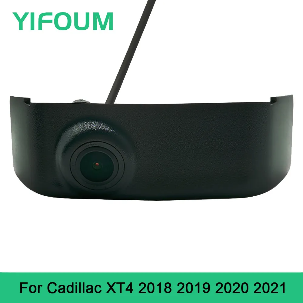 

YIFOUM HD CCD Car Front View Parking Night Vision Positive Waterproof Logo Camera For Cadillac XT4 2018 2019 2020 2021