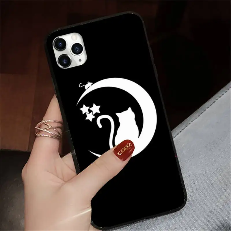 

Meow Cat cute animal Phone Case for iPhone 11 12 mini pro XS MAX 8 7 6 6S Plus X 5S SE 2020 XR protective mobile cover