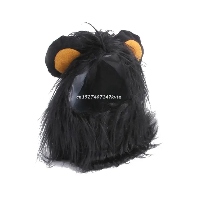 

Funny Pet Costume Lion Mane Wig Cap Hat for Cat Dog Halloween Christmas Clothes Fancy Dress with Ears Pet Clothes R9CA