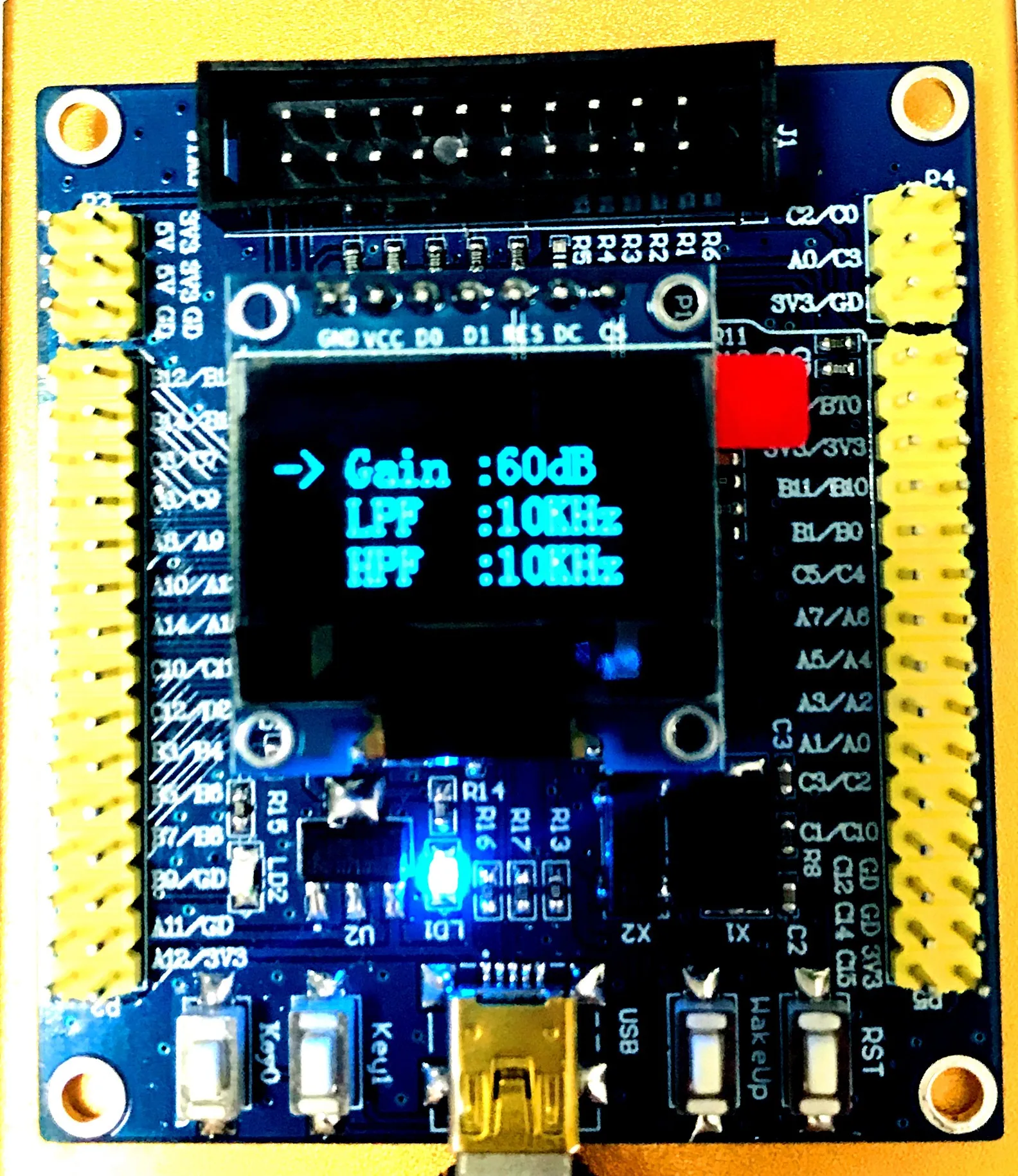 Широкополосный усилитель программно-контролируемый модуля AD603 с переменным
