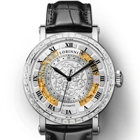 watch for menlobinni mens wrist watches automatic mechanical wristwatch skeleton mens clock top luxury brand sapphire mirror