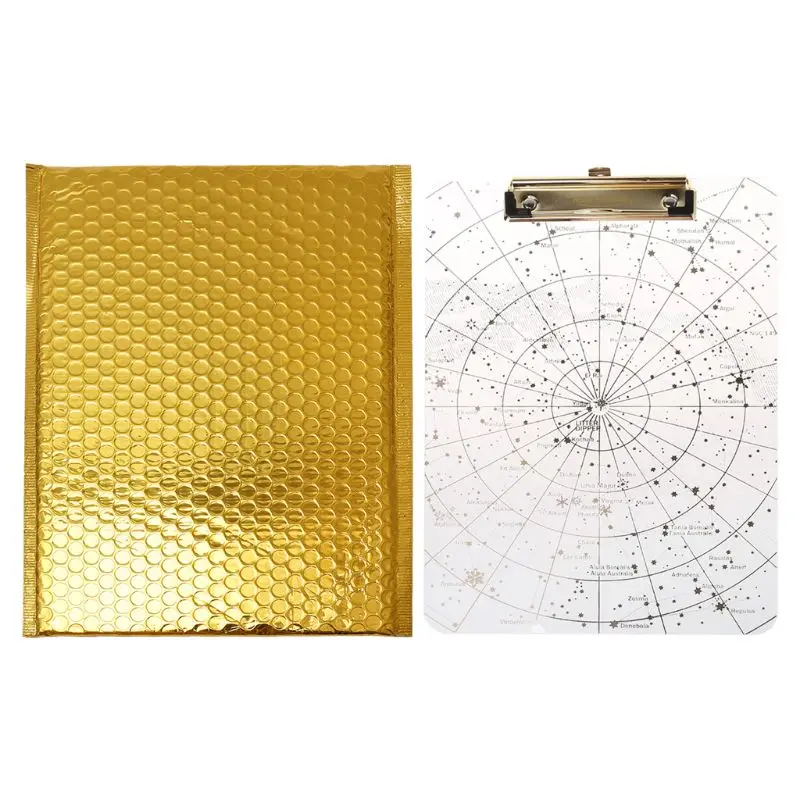 

A4 Starry Sky Transparent Clipboard Writing Pad File Folders Document Holders School Office Stationery