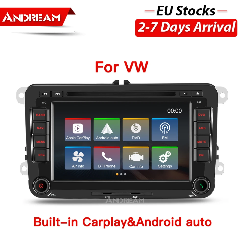 7 &quotВстроенный Carplay и Android автомобильный dvd плеер радио для Защитные чехлы сидений