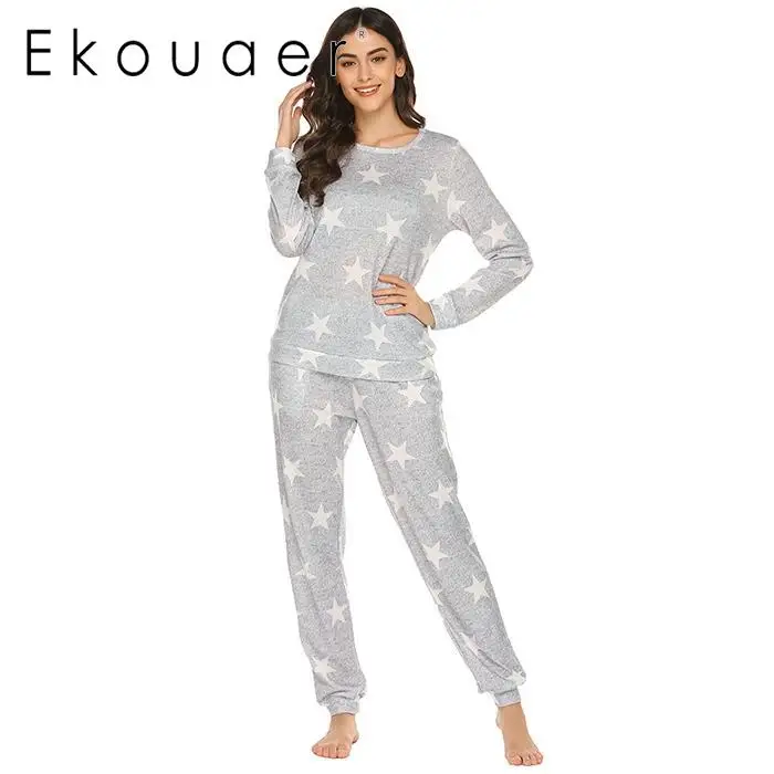 Ekouaer женская летняя пижама сексуальная пижама Loungewear кружевная Лоскутная Сексуальная Спагетти ремень белье пижамный комплект