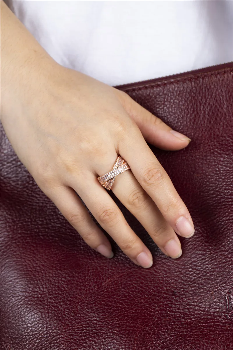 Женское кольцо ручной работы из стерлингового серебра 925 пробы со сверкающими