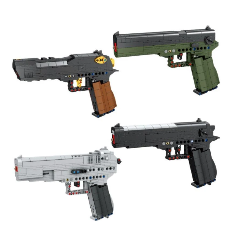 Строительные блоки 88001-004 модель военного оружия Desert Eagle сборная игра сделай сам