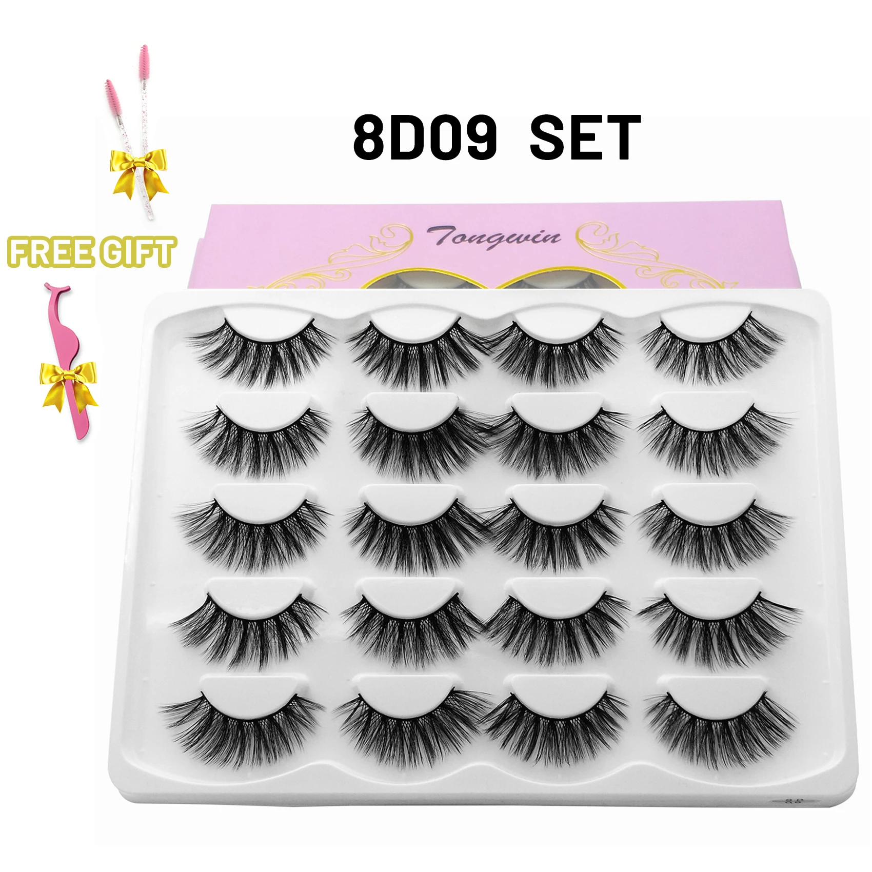 

25mm 6D Mink Eyelashes Fluffy Mink Lashes Handmade False Eyelashes Bulk Pack