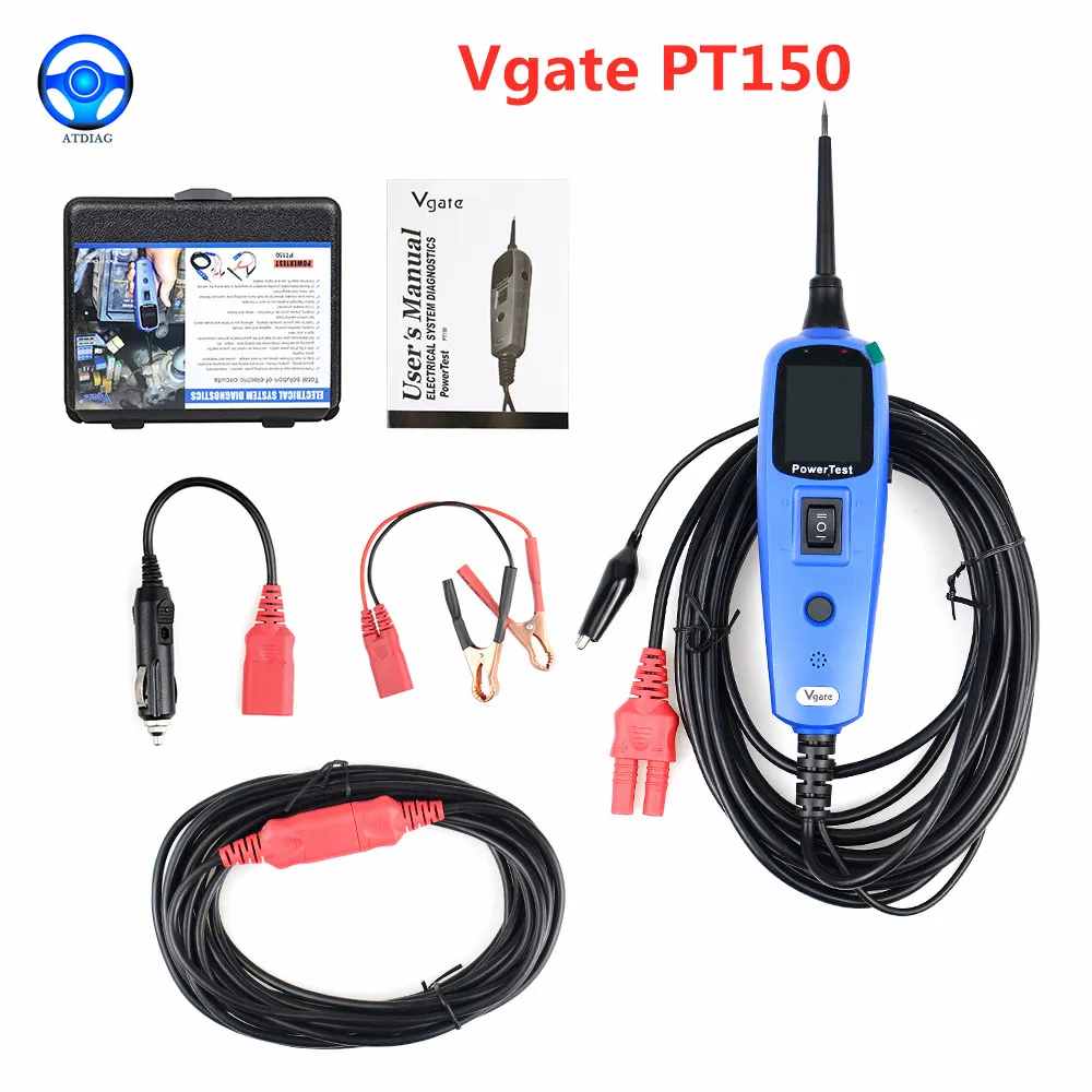 

Профессиональный прибор для проверки электрической цепи Vgate PT150, автомобильный прибор для проверки электрической цепи, 12 В, Vgate Pt150
