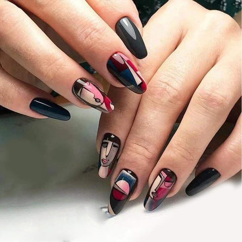 3/6 шт. абстрактные Водные Наклейки для ногтей | Красота и здоровье