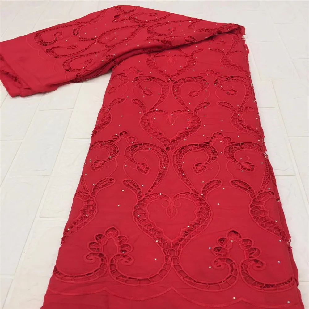 

Madison African French Lace Fabric with Beads High Quality African Tulle Lace Fabric with Stone 5yard Embroidered lace fabric