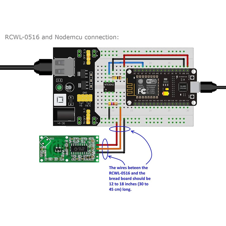 5pcs Smart Electronics RCWL-0516 microwave radar sensor module Human body induction switch module Intelligent sensor
