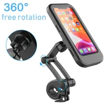 Aluminum Alloy Bike Mobile Phone Holder Adjustable Bicycle Phone Holder Magnetic Adsorption Phone Stand Motorcycle Accessories