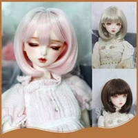 bjd sd doll wig 13 14 doll accessories fashion short hair for dolls high temperature fiber girl gift diy toys accessores