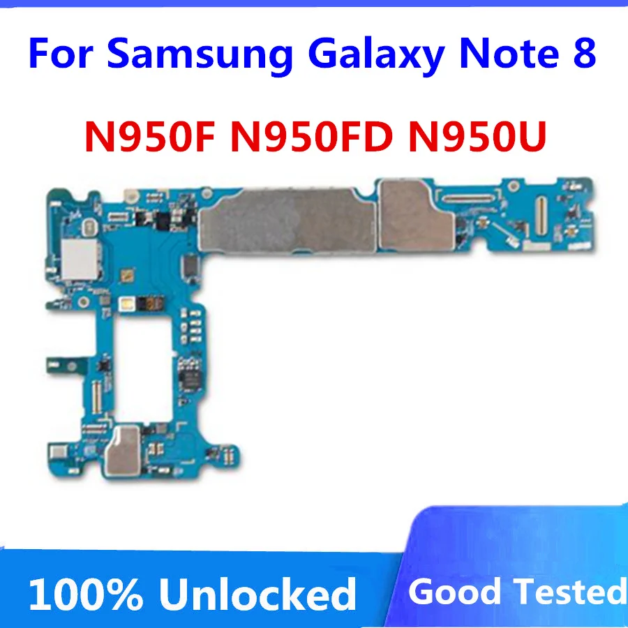 Заводская Разблокировка для Samsung Galaxy Note 8 материнская плата N950F N950FD N950U с полными
